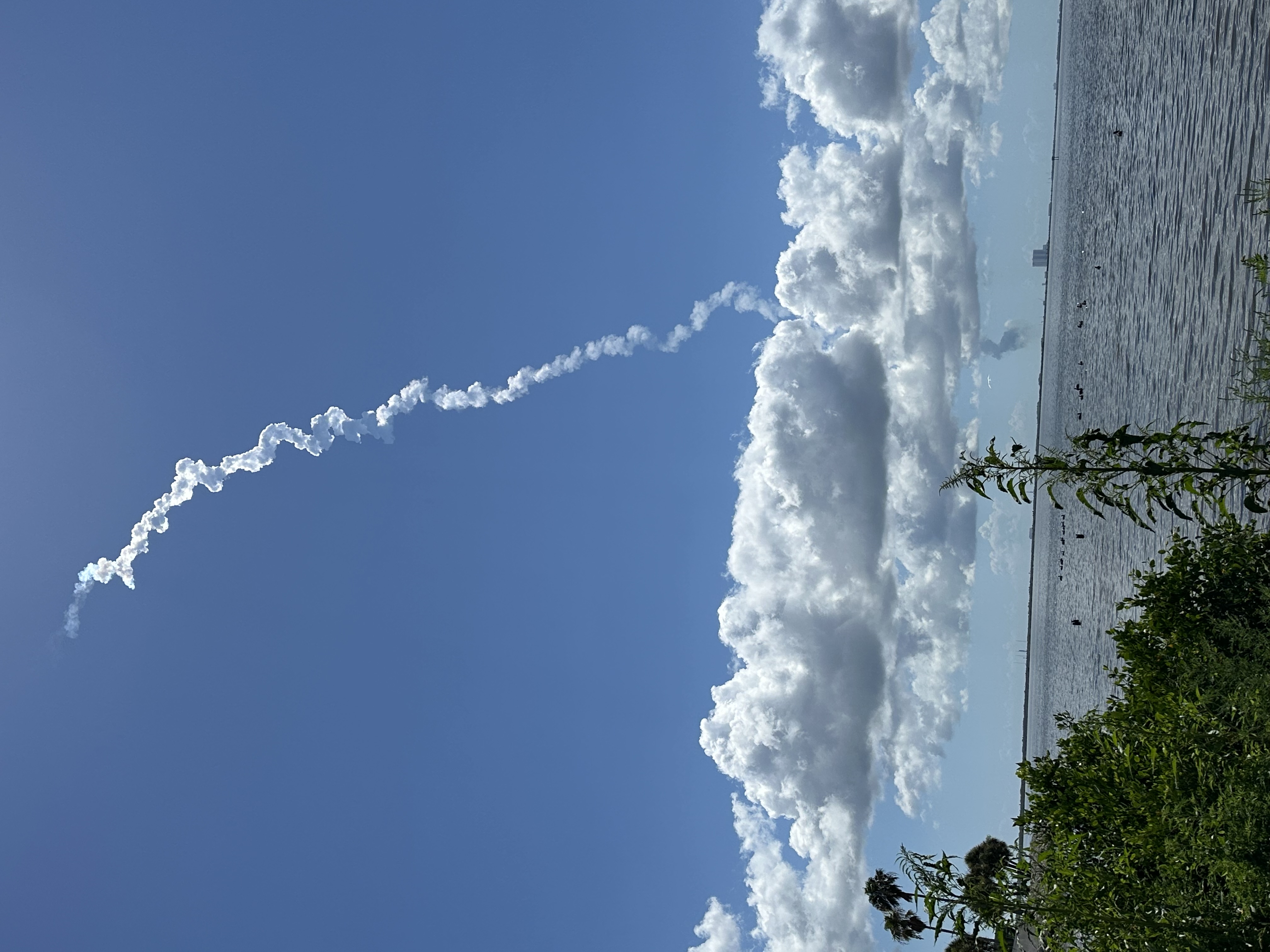 Across the river from the VAB